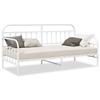 Lit Aday vidaXL Blanc 107x203 cm Acier 42002648
