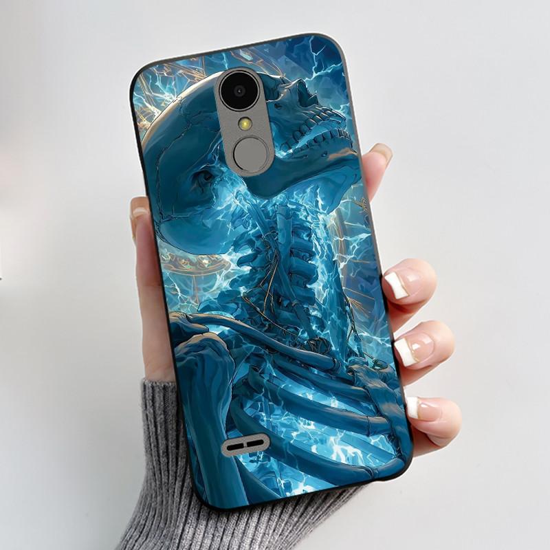 Casing For LG K4 2017 X230/LG K8 2017 X300 Slim Case Aesthetic Luxury Cute Cool Boys Girls Black Matte Soft Silicone Back Cover