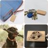 Customizable Beech Wood Keychain with Engraved Logo - Tourist Souvenir
