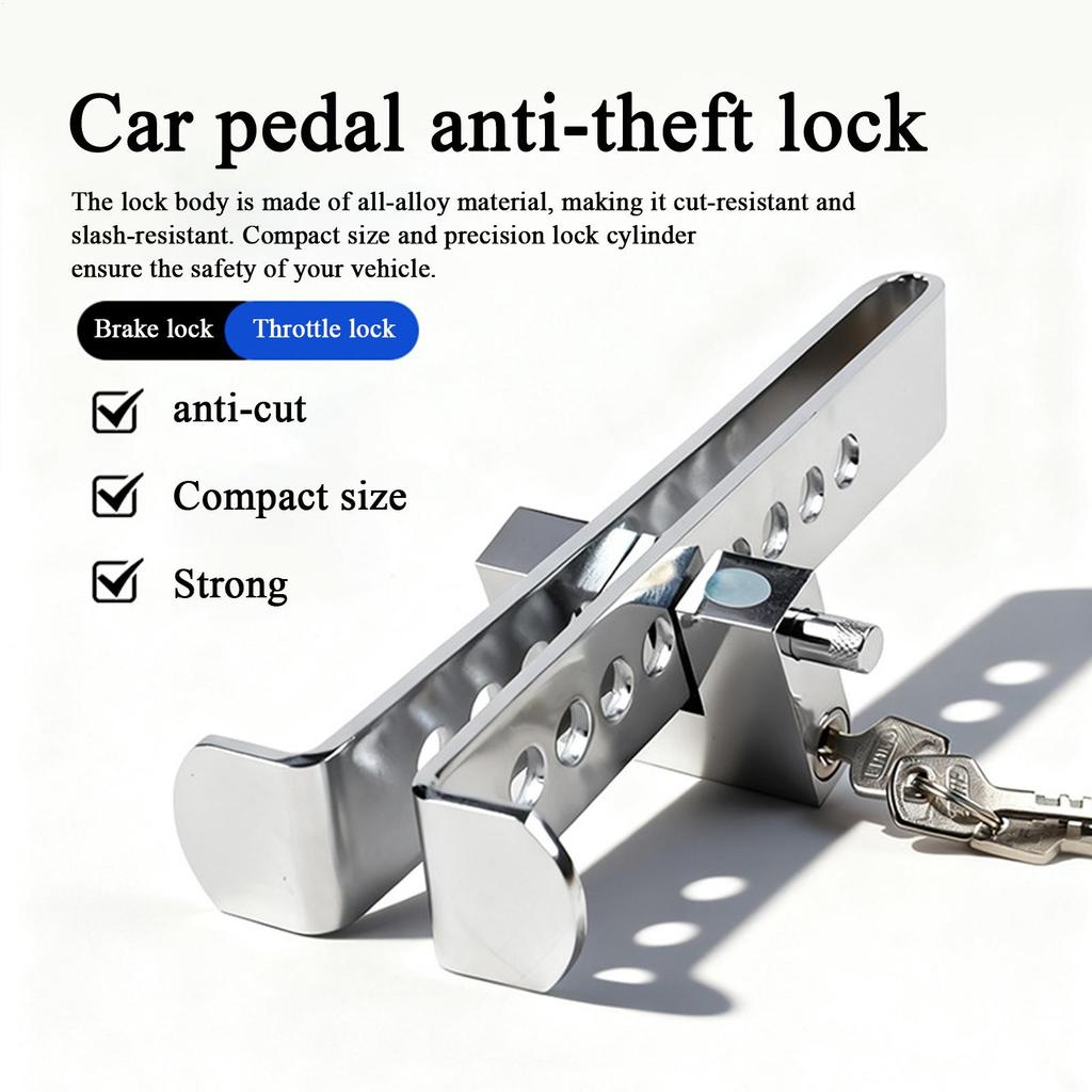 Car Anti-Theft Brake Clutch Lock Portable Adjustable Universal Vehicle Safety Tool Automotive Safety Brake Clutch Lock For Auto