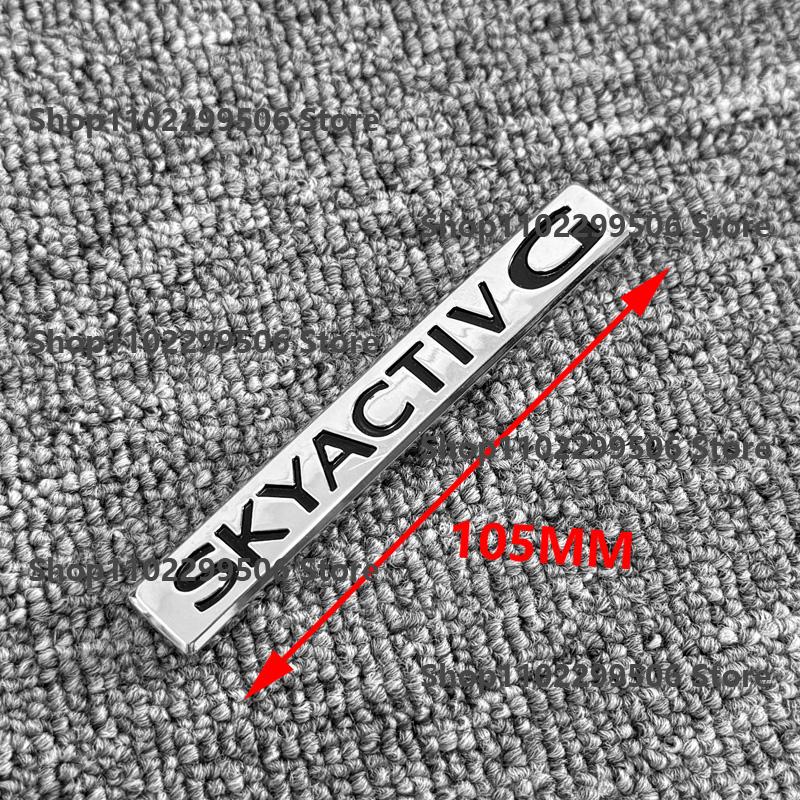 ABS Car Front Grille Eemblem Rear Trunk Badge Sticker For Mazda CX-50 cx30 Chrome silvery Original car color Logo Accessories
