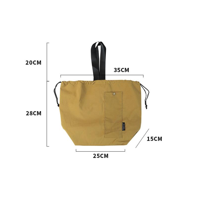 Lightweight Bento Box Bag with Insulation and Drawstring for Hassle-Free Outdoor Dining