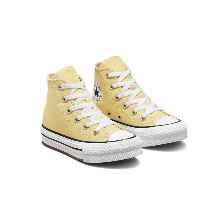 Converse Chuck Taylor All Star Eva Lift Casual Comfortable Durable High Top Kids Canvas Shoes Kids Sneakers Yellow A02490C