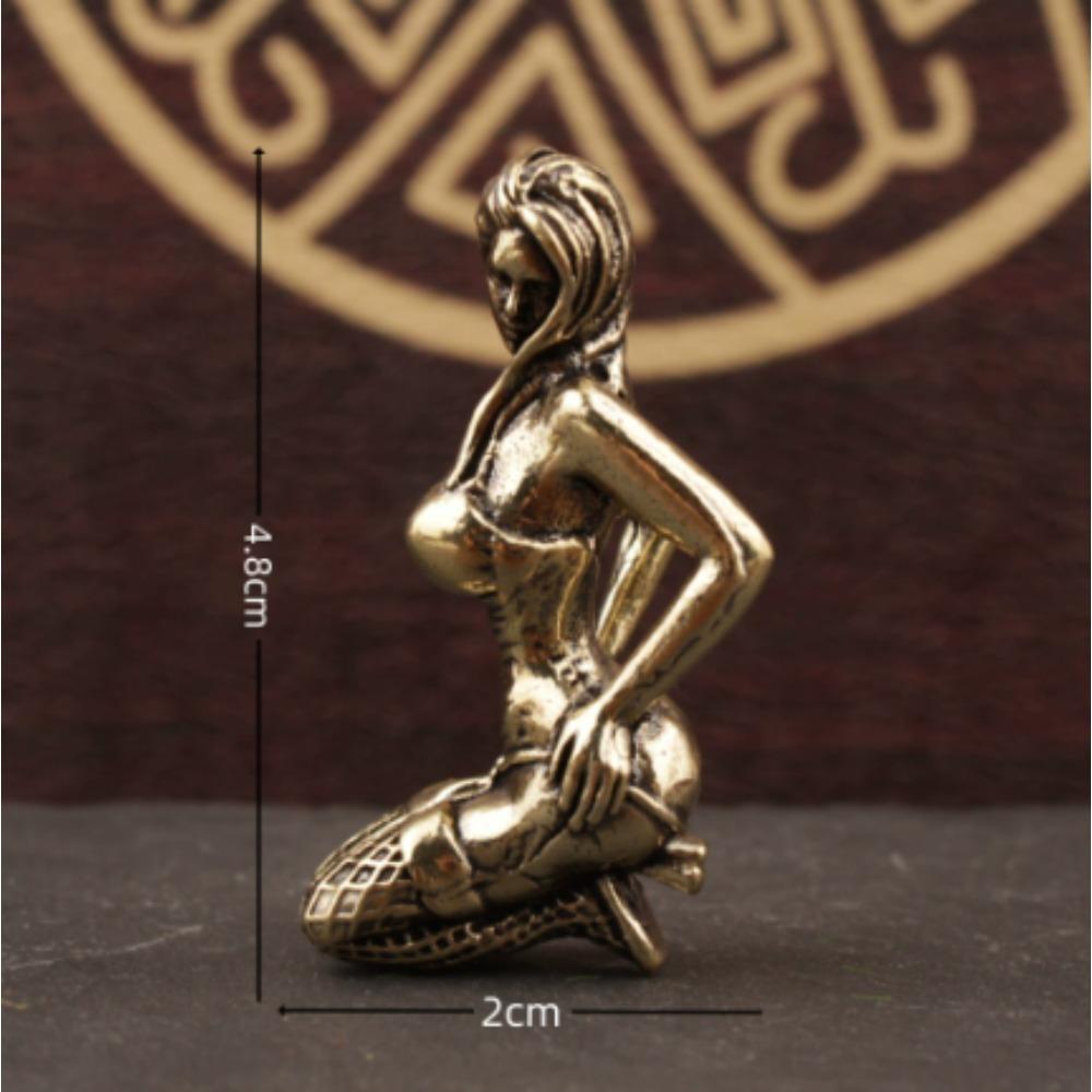 

Красивые восточные женские фигурки, книжная полка, латунная статуя, украшение, скульптуры, внутреннее и внешнее садовое украшение дубильная кора