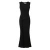 European and American style, new women's clothing, foreign style, classic, versatile irregular slim-fit wrinkled dress