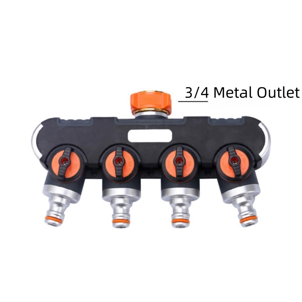 Splitter Design 4-Way Faucet Diverter Tap Connector Hose Connector Splitter Garden Watering