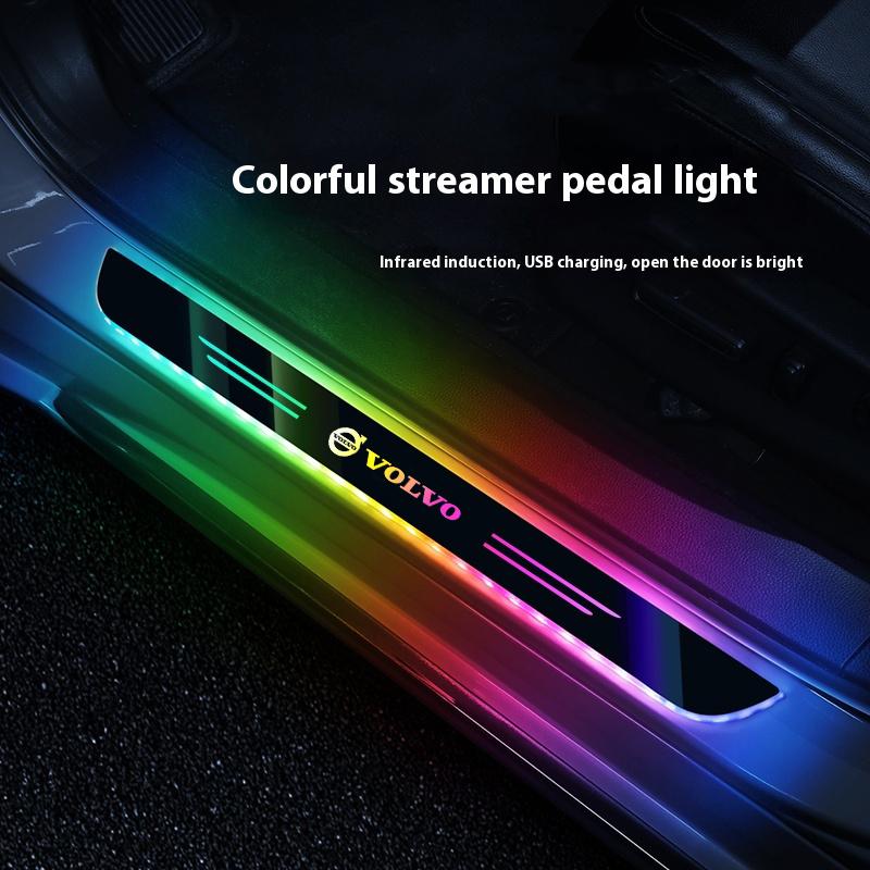 For Volvo S951For Volvo XC40 XC60 XC70 XC90 C30 C70 S40 S60 S80 S90 V40 V50 V70 Car Telecontrol LED Welcome Light Threshold Atmosphere Light