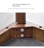 Morden Solid Light Luxury Wood Makeup Dressing Stool Simple Small Shoes Stool Change Home Bedroom Creative Chair Decoration