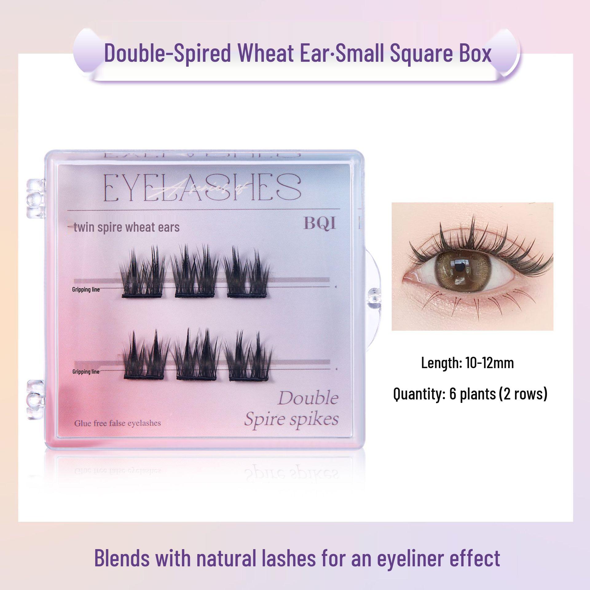 Choose BQI Glue-Free Reusable Lash Pack - No Remover Needed, Cluster Grafting, Travel Mini Box