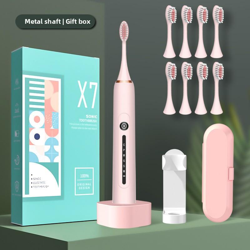 Weiche Borsten Elektrische Zahnbürste für Erwachsene Smart Home Schallzahnbürste Tragbar für Paare Lade-Set
