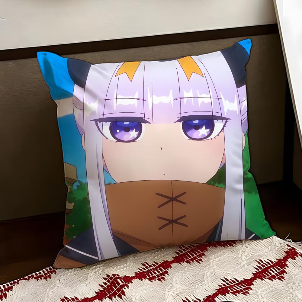 SSleepy Princess anime Cushion Cover Reversible Soft Durable Pillow Cover Home  Car MultiScene Use for Daily Comfort
