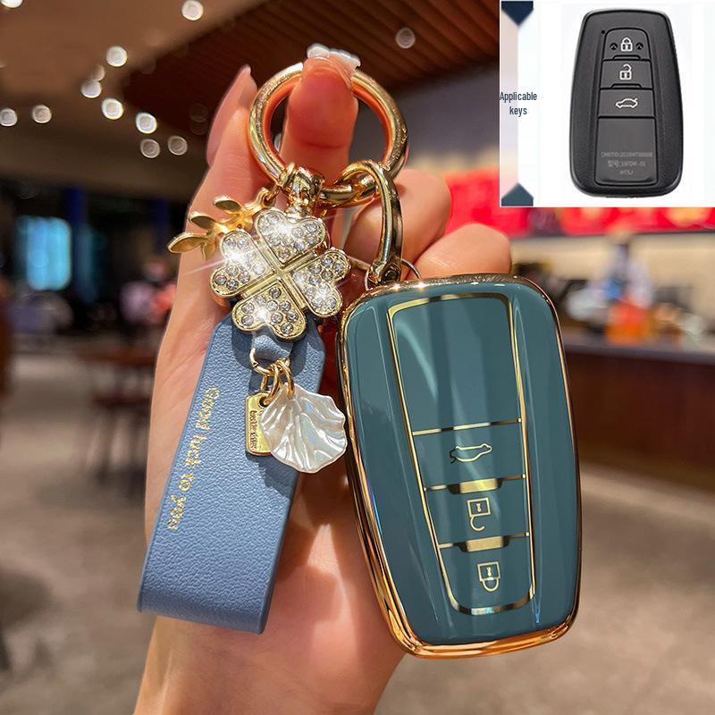 Key Cover for Toyota: Fits 23 Models Including Highlander, 8th Gen Camry, Asia Dragon, RAV4, Rongfang, and CHR.