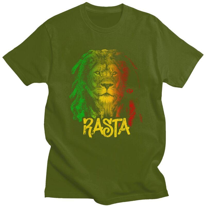 Custom Jamaica Flag Rasta T Shirts Unisex Pure Cotton Tees Jamaican Pride Tshirts T-shirt