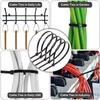 500/1000PCS Self-locking Plastic Nylon Tie Black Zip Wraps Strap Nylon Cable Tie Set Fastening Ring Loop Wire Wrap