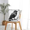 Pillow Cover Crow Meme Raven Funny F-Caw-F Design Cushion Cover Novelty Pillow Case For Sofa Bedroom Home Decor Pillowcases