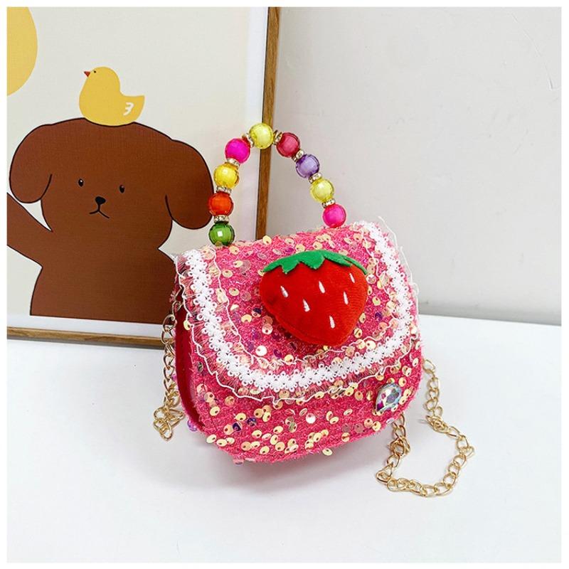 Children's Bag Fashion Trend Messenger Bag Girl Pearl Handbag Mini Cute Shoulder Messenger Bag