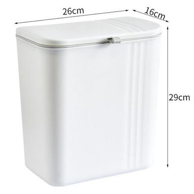 Vanntett Veggmontert Søppel Plast Søppelkasse Kurv Bin Compost Bin Baderom