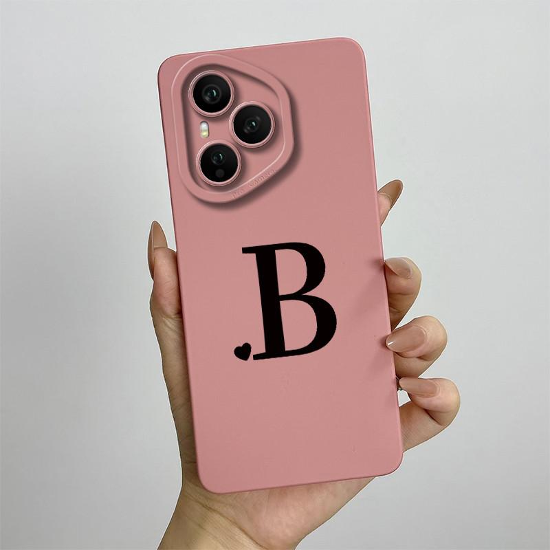 Case For Honor 400 Pro Luxury Letters Soft Phone Back Cover For Honor400 Pro 5G Full Protection Liquid Silicone Shockproof Funda