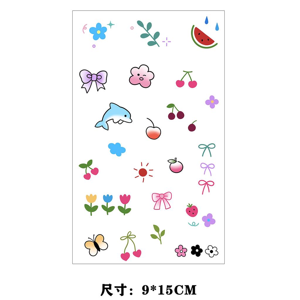 Dopamine Color Butterfly Animal Love Star Fireworks Small Picture Finger Tattoo Sticker
