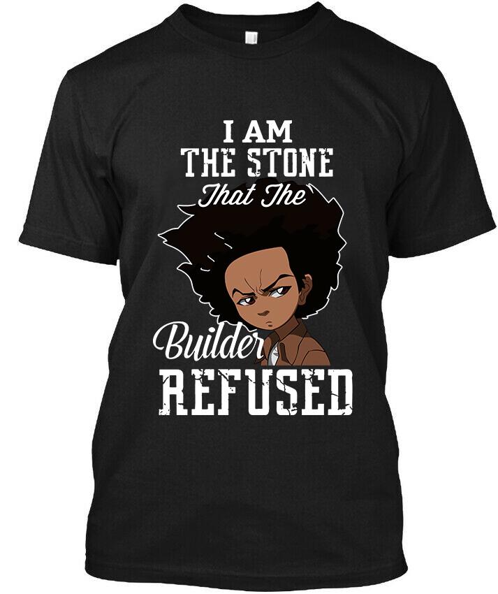 NWT The Boondocks I Am The Stone That The Builder Refused Art T-Shirt Size S-3XL Unisex T-Shirt XL