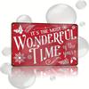Vintage Wunderbare Jahreszeit Metallblechschild es Perfekt für Bauernhaus Weihnachtsdekor Zuhause Café Wandkunst Aluminium