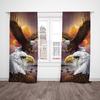 2pcs- Powerful Bald Eagle Polyester Curtains, Bathroom, Bedroom, Living Room, and Family Room Decorative Curtains