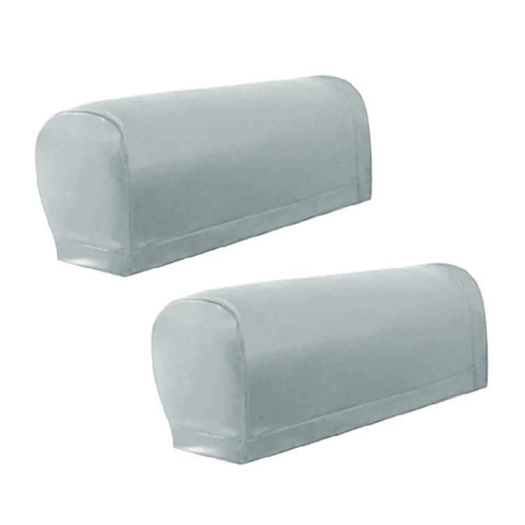Arm Protector Covers 4 Adhesive Grip Set Fashionable Black PU Waterproofie Sofa Armrest Sleeve For Indoor Furniture Care