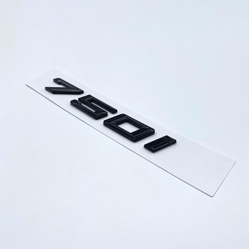 Chrom Schwarz 730i 740i 745i 750i 760i ABS Emblem für BMW 7er Reihe F03 F04 G112 Auto Heck Kofferraum Logo Aufkleber Zubehör tx2