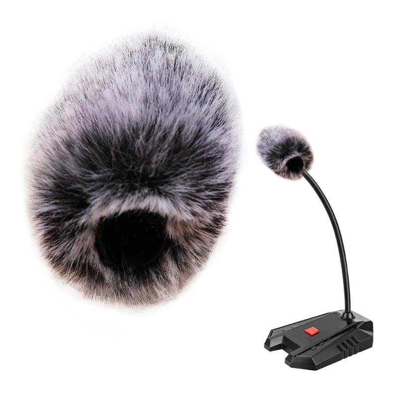 Dead Cat Microphone Windshield Furry Windproof Muff Windscreen Cover For Collar Microphone WindShield