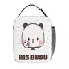 Bubu Dudu Kissing Lunch Bag Vintage Lunch Box Beach Portable Thermal Lunch Bags Print Cooler Bag