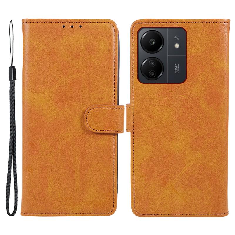 Magnetic Phone Case for Xiaomi Redmi 13C 4G/Poco C65 4G PU Leather Wallet Stand Cover
