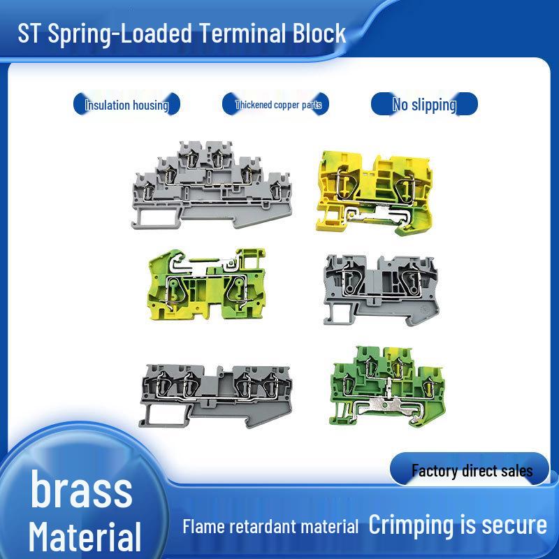 Gray ST Push-In Spring Terminals