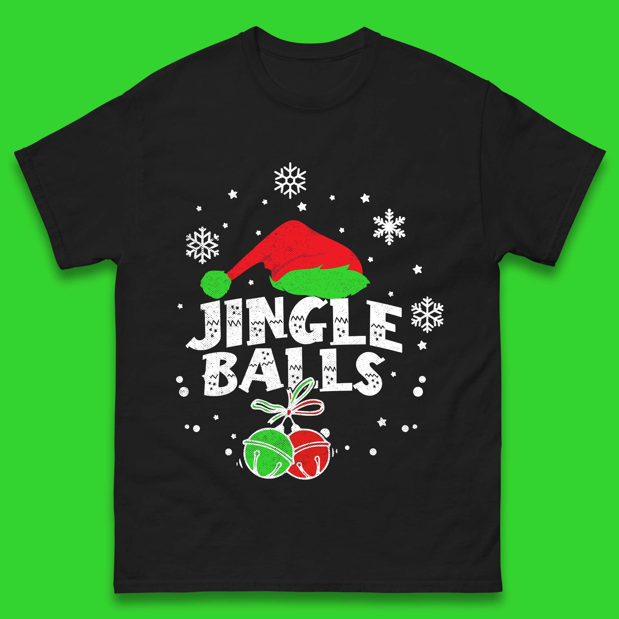 Jingle Balls Christmas Humor Mens T-Shirt Womens Tops Tees XL