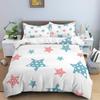 Star Duvet Cover Set Colorful Stars Pattern Print Twin Bedding Set For Kids Teens Double Queen King Size Microfiber Quilt Cover