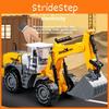 Excavator Drilling Rig Vehicle Toy Model With Inertia Drive For Kids Playroom