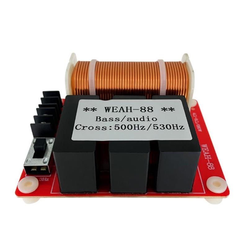 

Pure Bass Subwoofer Speaker Audio Frequency Divider Stage Home Car Crossover Filters 260W 500-530Hz Auto Accessory 1