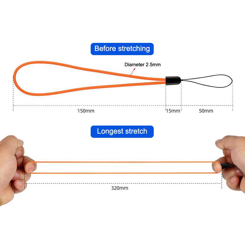 Elastic Short Hanging Rope, Bicycle Code Table Protection Rope, Device Protection Cover, Usb Anti Loss Hanging Rope