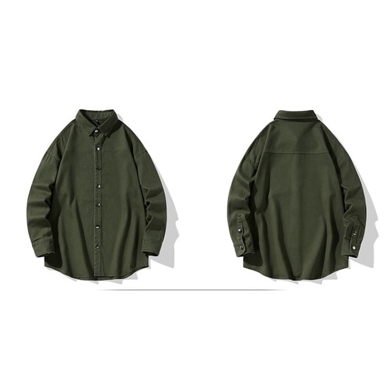 Long sleeve shirts spring and autumn men's new Korean casual shirts Hong Kong fashion shirts men's stylish coats