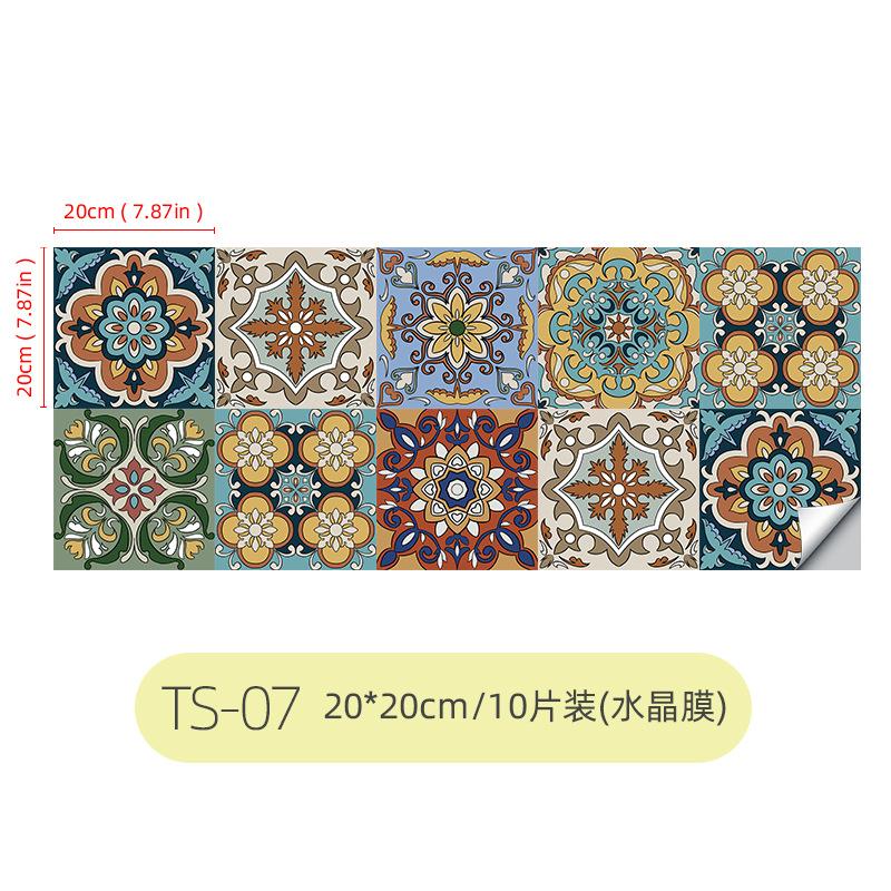 Darui Kitchen Oil-Proof Crystal Flower Tile Sticker Apartment Renovation Sticker Bathroom Tile Sticker Hotel Waterproof Wall Sticker