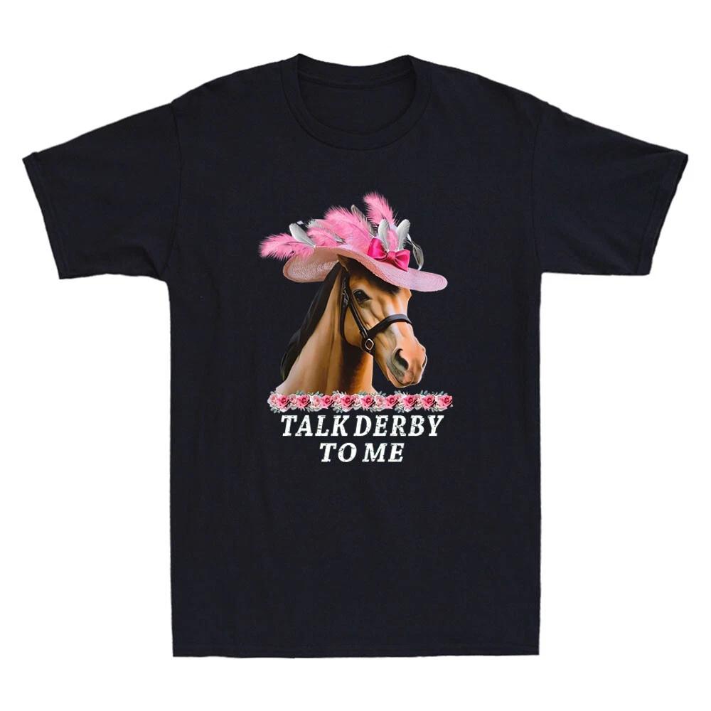 Talk Derby To Me Funny Horse Racing Lover On Derby Day Vintage Unisex T-Shirt S