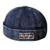 Rough letter embroidery retro denim melon hat men's and women's simple casual spring and summer versatile adjustable landlord hat