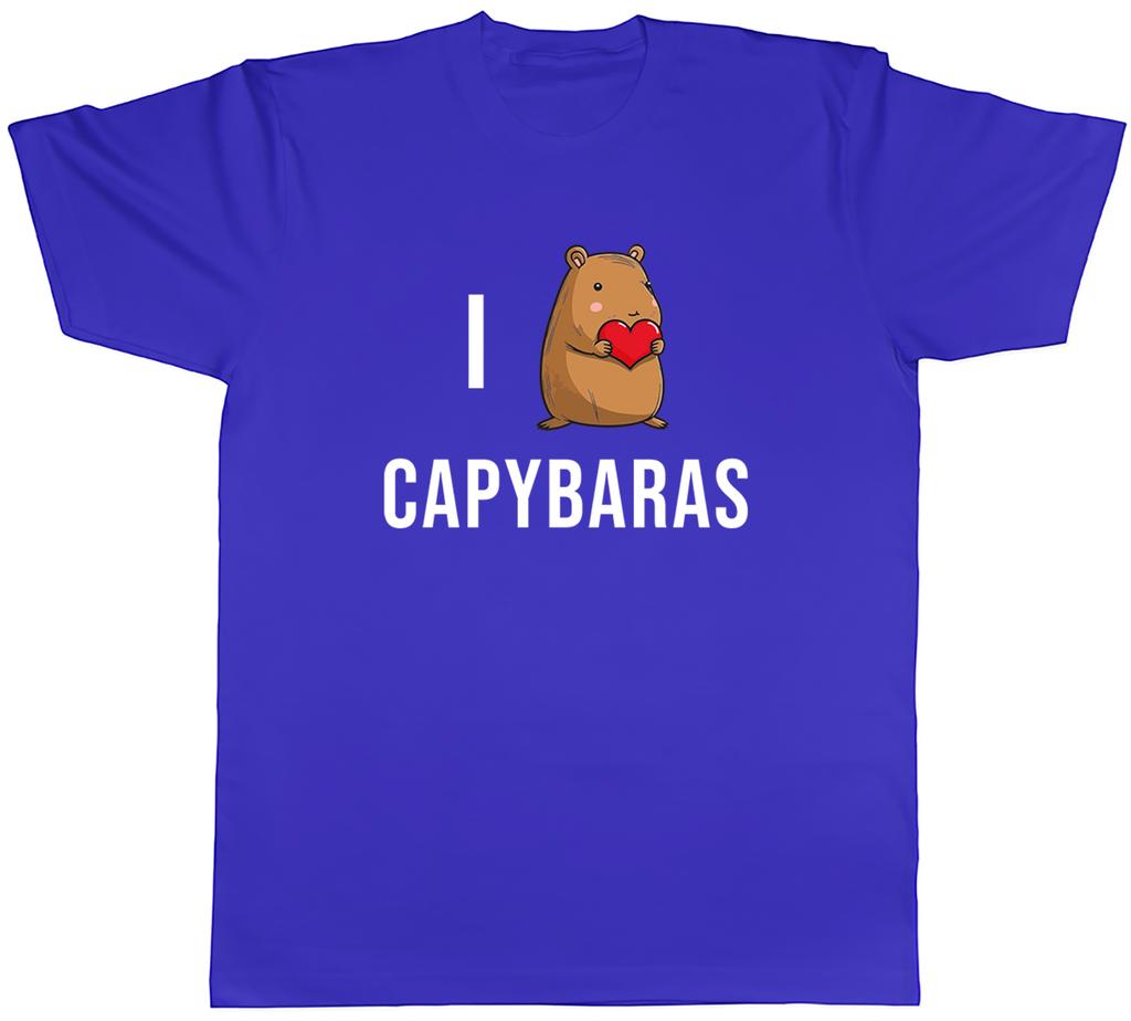 I Love Capybara Unisexs TShirt Cute Animal Unisex Tee Gift