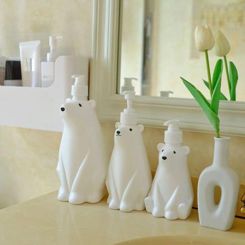 Creative Polar Bear Dispenser: Cute Children's Hand Soap, Lotion, Dish Soap, and Shower Gel Bottle