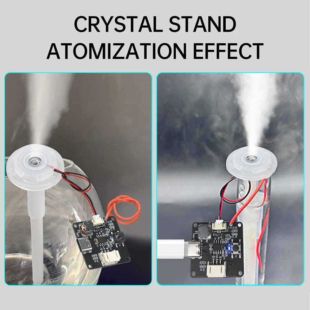 5V Single Spray Spray Ultrasonic Atomizer Module Anti Dry Burning Humidification Module Supports Single-Chip Programming Type C