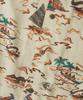 OUTSTANDING Hawaiian Open Collar Half Shirt Surfing_Beige