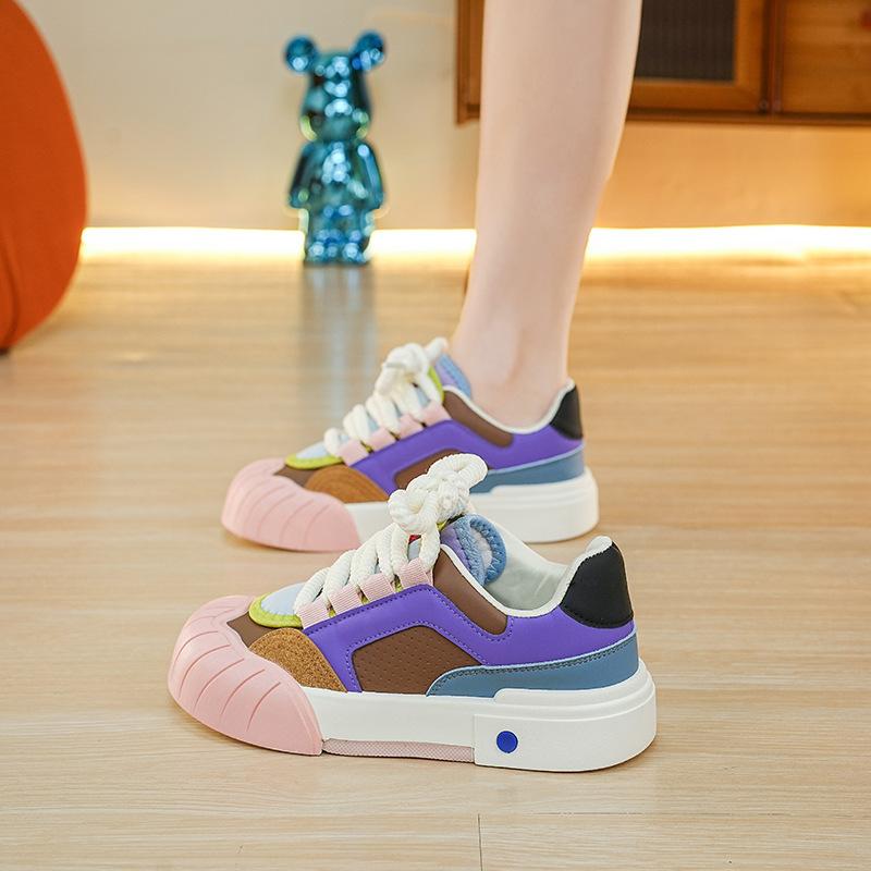 Spring Autumn Girls White Shoes Platform Sports Tide Leisure Women Shoes.