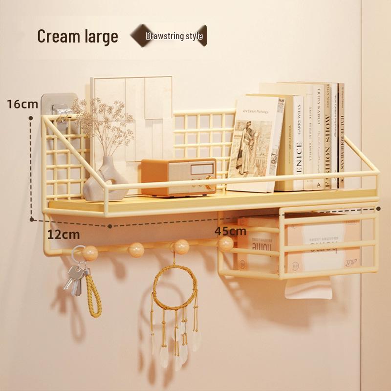 Punch-Free Wall-Mounted Camera Shelf: Multi-Functional Security & Storage Solution