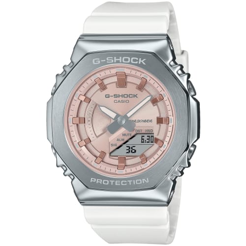 

Casio G-Shock PRECIOUS HEART SELECTION Metal Covered Mid-Size Model GM-S2100WS-7AJF Women s White Watch