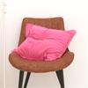 Solid Color Velvets Throw Pillow Case with Tassels Trim Bohemians Style for Living Room Decoration 18x18