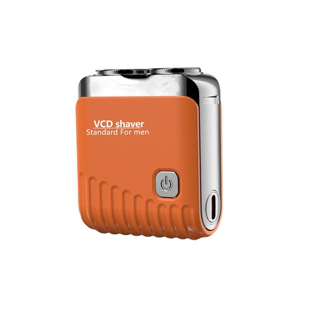 Double Head Pocket Rotary Razor LCD Display Men's Beard Trimmer Face Hair Remover Tool On The Go